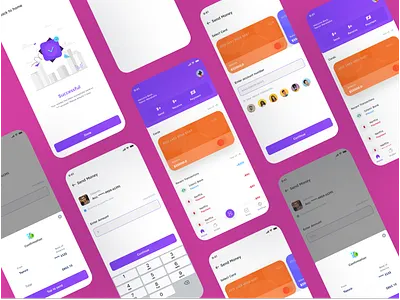 E-wallet Mobile Application appui design e wallet fintecapp mobile app transaction ui ui uidesign uiux userinterface