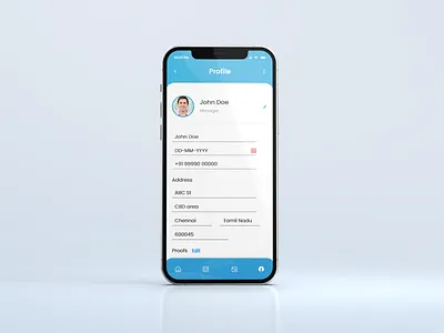 Profile UI design app dailyui design graphic design profileui ui uiux ux