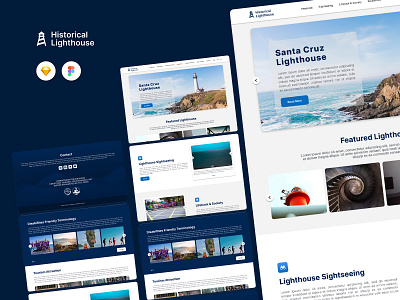 Historical Lighthouse adobe xd animation design figma figma ui goverment app historical landing page lighthouse mercusuar one page ui ui design ui ux ui ux design ux web app web design web ui website
