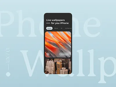Wallpapers for iPhone mobile app app color iphone mobile ui
