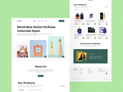 E-commerce Landing Page e commerce e commerce design e commerce landing page e commerce perfume landing page e commerce perfume web e commerce perfume website e commerce web figma landing page landing page perfume website perfume website ui ui design ui ux design web design perfume landing page website design website design ui