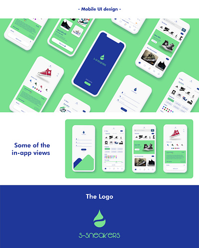 S-Sneaker design logo ui ui design visual design