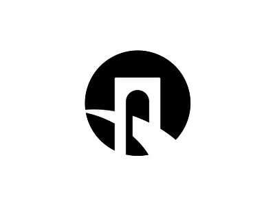 Minimal Bridge Logo architecture branding bridge building construction design graphic design illustration logo road simple transport vector