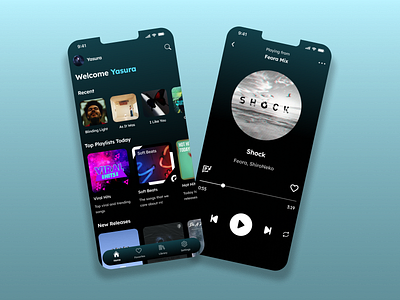 Music Player daily ui design ui