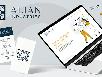 ALIAN INDUSTRIES - Branding - UX/UI branding direction artistique graphic design graphisme illustration logo print ui design ux design uxui webdesign