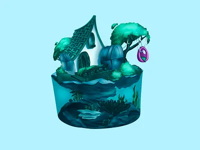 The house concept art branding design graphic design illustraion illustration ui vector