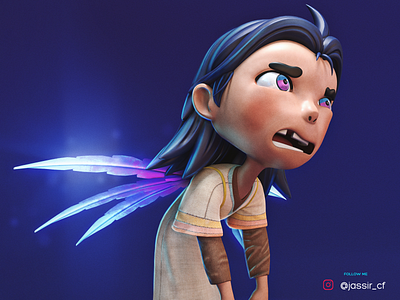 Carmen 3d 3d art adobe character design character modeling cute design digitalart game gameart illustration infantil kid magic render