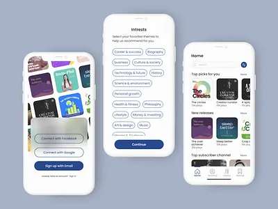 Podcast app app design design mobile design podcast app ui uiux ux