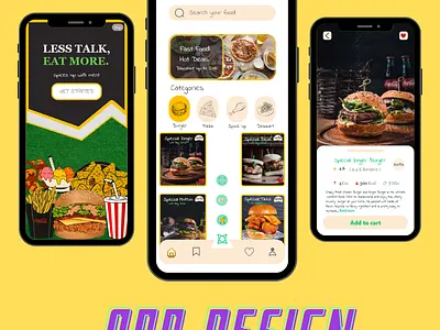 Food App UI Design branding graphic design logo ui