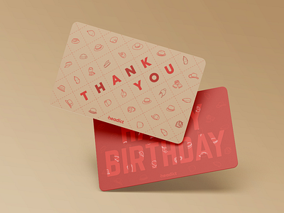 Headict card design design gift card graphic design headwear icons