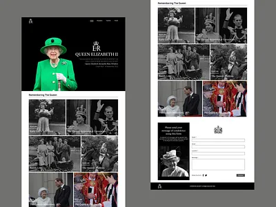 Tribute Landing Page design interface landing page ui uiux