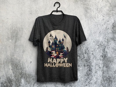 Happy Halloween Disney T-Shirt Design amazon t shirts cartoon cartoon t shirt cartoon t shirt design clothing design custom t shirt design disney disney character disney t shirt disney t shirt design graphic design illustration mahfujur rahman merch by amazon mickey mouse shirt design t shirt design trendy t shirt typography