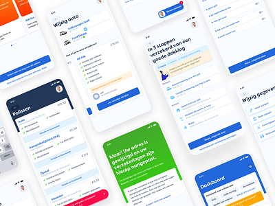 Design Mijn Polismap app app appdesign dutch insurance ui ux
