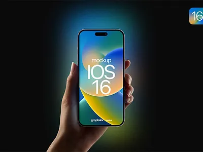 iPhone 14 Pro Max Mockup with Backlight Free PSD app mockup freebies iphone 14 iphone mockup phone mockup