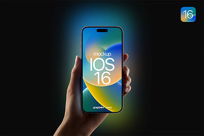 iPhone 14 Pro Max Mockup with Backlight Free PSD app mockup freebies iphone 14 iphone mockup phone mockup