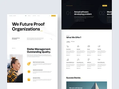 Homepage Design for Code_Leap code creativecontent design designcompany designinspiration development highquality leap ui uiinspiration wave web web design webdesign website website design