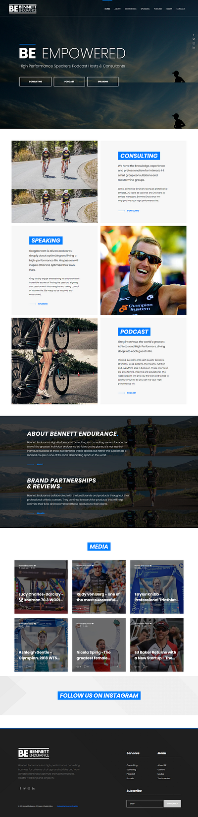 BE EMPOWERED design elementor pro wordpress
