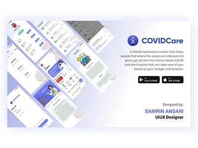 CovidCare Application branding design graphic design logo typography ui workflow