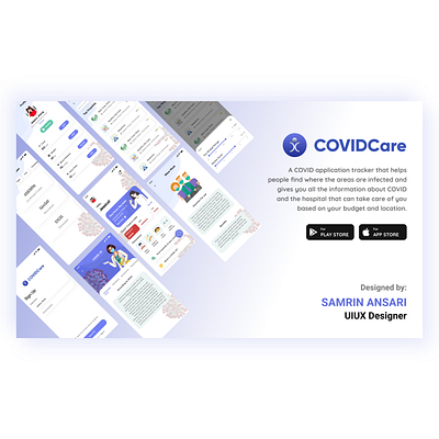 CovidCare Application branding design graphic design logo typography ui workflow