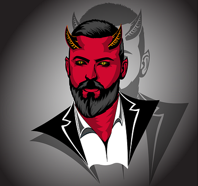 Devil Logo evil macsot pop art popart vector