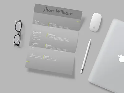 Resume/CV Attractive Design cv cv template design graphic design identity resume resume design typography visual identity