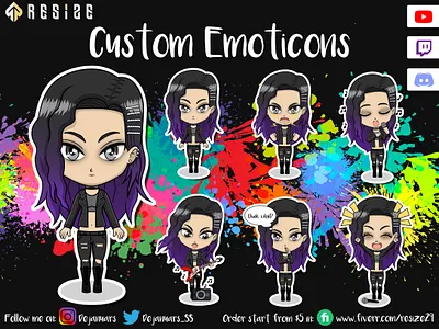 3rd Characters Tippytovi Emoticon Concept🎨 (SOLD) cartoon chibi customemoji discord emoji emotes emoticon gamer illustration illustrator logo mascot metaverse nft opensea sticker streamer twitch twitchemotes youtuber