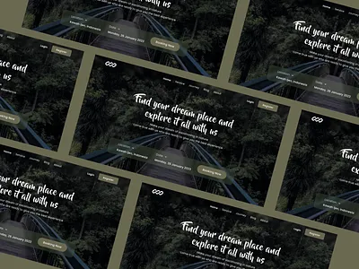 Web Hero Design Travel adventure travel ui ui design ui designer web design website