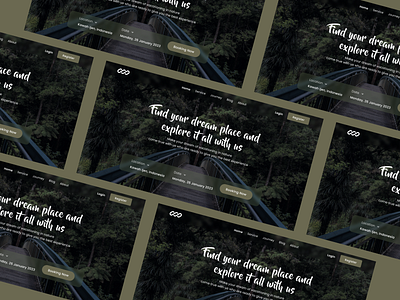 Web Hero Design Travel adventure travel ui ui design ui designer web design website