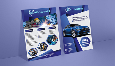 AUTOMOBILE FLYER ads automobile automobile flyer banners design flyer graphic design marketing poster