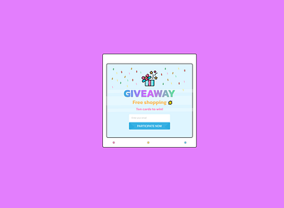 Giveaway | Daily UI #097 dailyui001