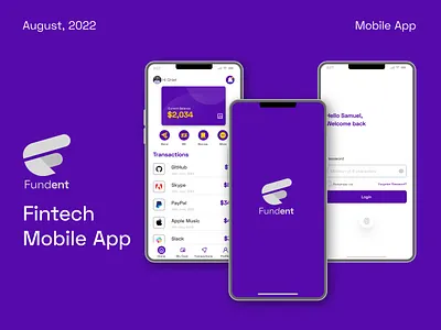 Fundent App design figma fintech illustration ui ui ux ui design uidesign uiux ux uxdesign