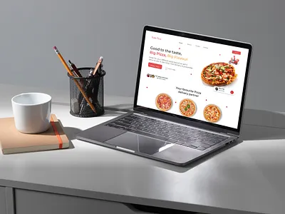 Pizza sales and delivery branding ui