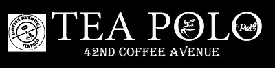 Signage Lay Out of TeaPolo 42nd Coffee Avenue app branding design graphic design illustration logo vector