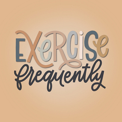 exercise digitallettering lettering procreate procreatelettering type