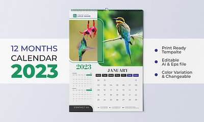 2023 Wall Calendar year planner 2024 calendar