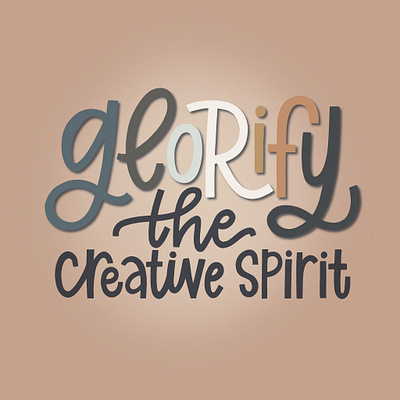 glorify digitallettering lettering letteringseries procreate procreatelettering type