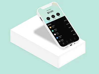 Retron Homescreen crypto design figma ui design