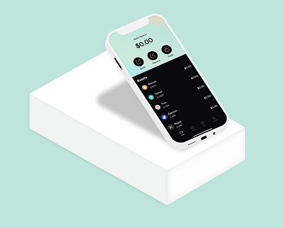 Retron Homescreen crypto design figma ui design