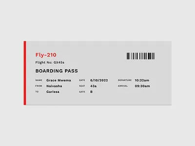 Boarding pass app boarding pass cards cuberto dailyui design figma graphic design ui ux