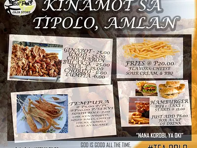 Banner for our Snack and Kinamot Food Cart branding design graphic design logo
