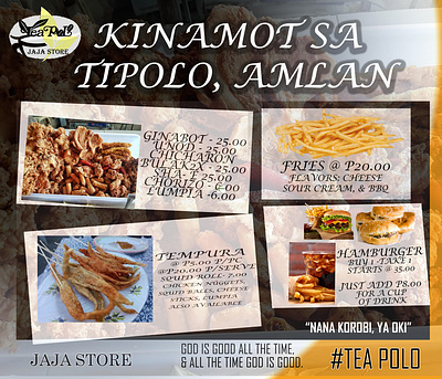Banner for our Snack and Kinamot Food Cart branding design graphic design logo