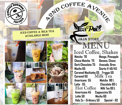 Iced Coffee Banner for our Food Cart branding design graphic design illustration logo vector