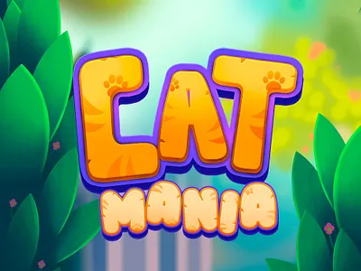 Cat Mania • UI Icon [Game puzzle] 2d branding cute design illustration interface logo ui