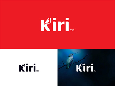 Kiri Wordmark Logo bird food logo bird logo branding company logo custom logo design k bird logo logo logo design logotype minimal minimal logo minimalist logo modern wordmark logo