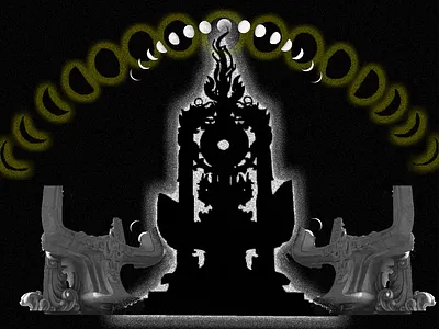 Moon Ritual (O) atmosphere autumn bitmap cover gothic graphic design moon mystery night photoshop ritual