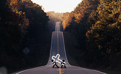 Help people through ups & downs bible christian cross goodness jesus joy kindness landscape love patience peace stick figures