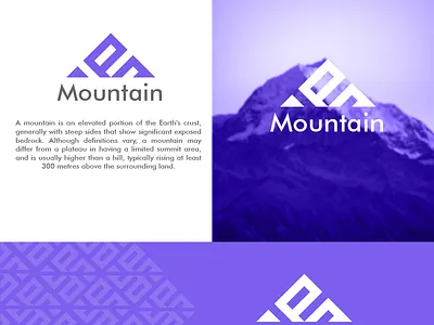 M mountian logo 3d branding design graphic design illustration illustrator logo logodesign logotype motion graphics vector