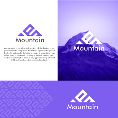 M mountian logo 3d branding design graphic design illustration illustrator logo logodesign logotype motion graphics vector