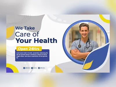 Medical Banner app branding design graphic design illustration logo typography ui ux vector