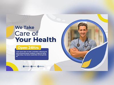 Medical Banner app branding design graphic design illustration logo typography ui ux vector